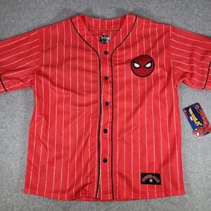 Spider-Man Marvel Baseball Jersey Boys XL (14/16) Red